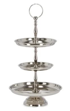 ALZATA 3P DECORATIVA SIMLA ARGENTO H37