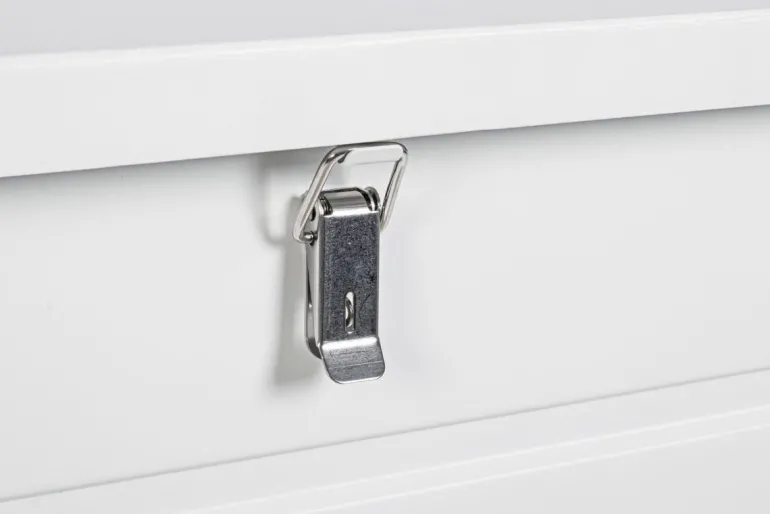 BAULE PORTA CUSCINI SMALL CON RUOTE BIANCO YK11 - ATLANTIC