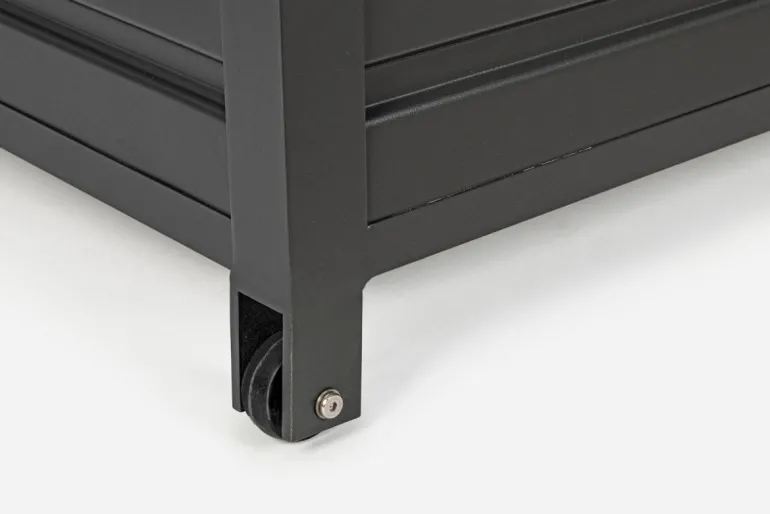 BAULE PORTA CUSCINI SMALL CON RUOTE ANTRACITE YK13 - ATLANTIC