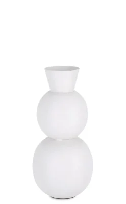 BOTTIGLIA DECORATIVA RIDHI BIANCO H32,5