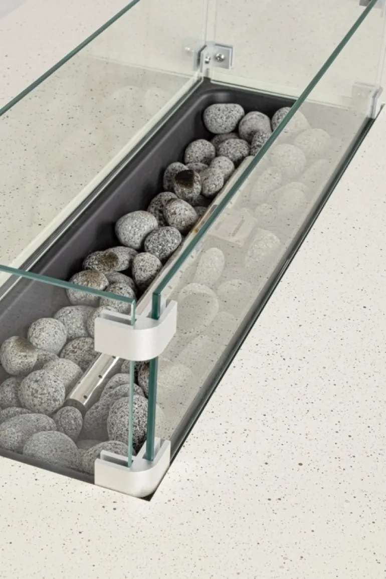 CAMINO A GAS WOLKE BEIGE 110X65