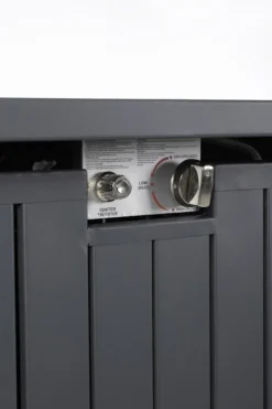 CAMINO A GAS WOLKE GRIGIO SCURO 109X59