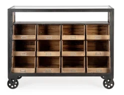 CASSETTIERA 12C MINDIL C-RUOTE H95,5