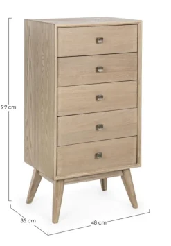 CASSETTIERA IN LEGNO - ALANNIS