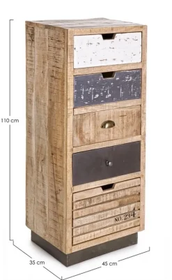 CASSETTIERA IN LEGNO - TUDOR