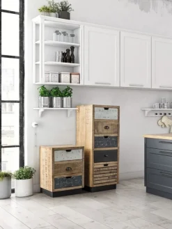 CASSETTIERA IN LEGNO - TUDOR