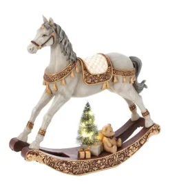 CAVALLINO A DONDOLO EDWYN ORO-ROSSO H29