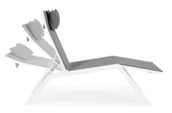 CHAISE LONGUE IN ALLUMINIO BIANCO JX11 - KRION