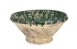 CIOTOLA DECORATIVA RUNE TERRAC VERDE D26