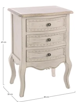 COMODINO IN LEGNO - CLARISSE