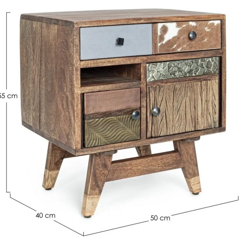 COMODINO IN LEGNO - DHAVAL