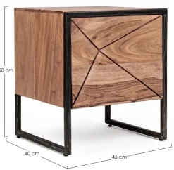 COMODINO IN LEGNO - EGON