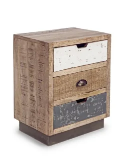 COMODINO IN LEGNO - TUDOR