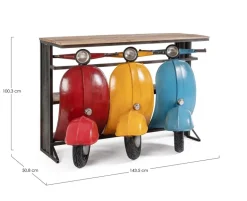 CONSOLLE BAR TRIS VESPA COLOR