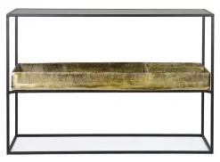 CONSOLLE CON CONTENITORE IN METALLO - MAVILA