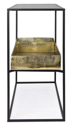 CONSOLLE CON CONTENITORE IN METALLO - MAVILA