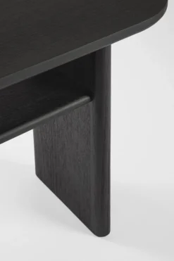 CONSOLLE EMPIRE OVALE NERO