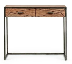 CONSOLLE IN LEGNO 2 CASSETTI - EGON