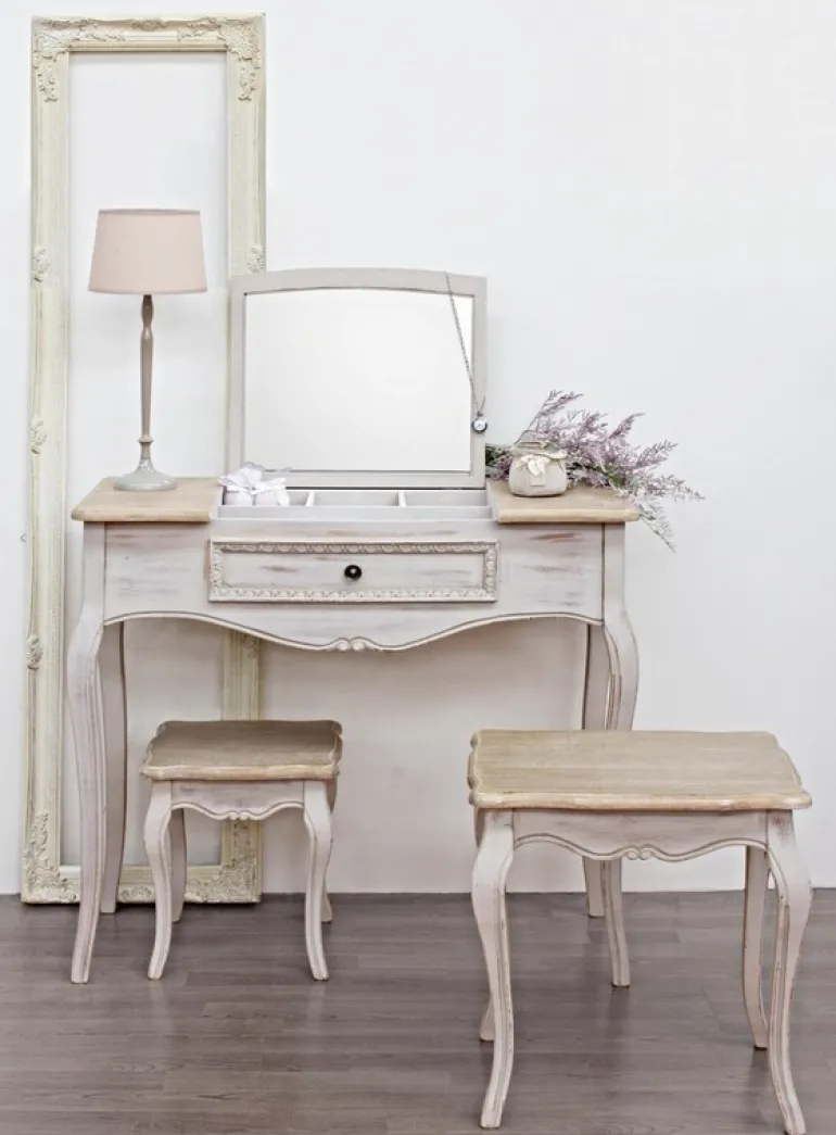 CONSOLLE IN LEGNO CON SPECCHIO - CLARISSE