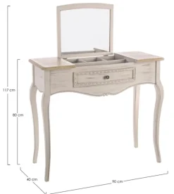 CONSOLLE IN LEGNO CON SPECCHIO - CLARISSE