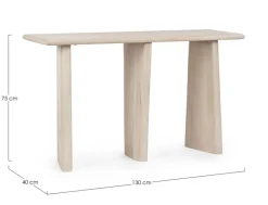 CONSOLLE IN LEGNO NATURALE - ZACATECAS