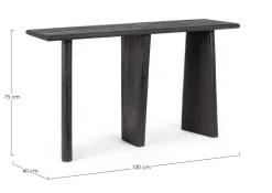 CONSOLLE IN LEGNO NERO - ZACATECAS