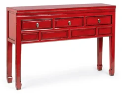 CONSOLLE IN LEGNO ROSSO - JINAN
