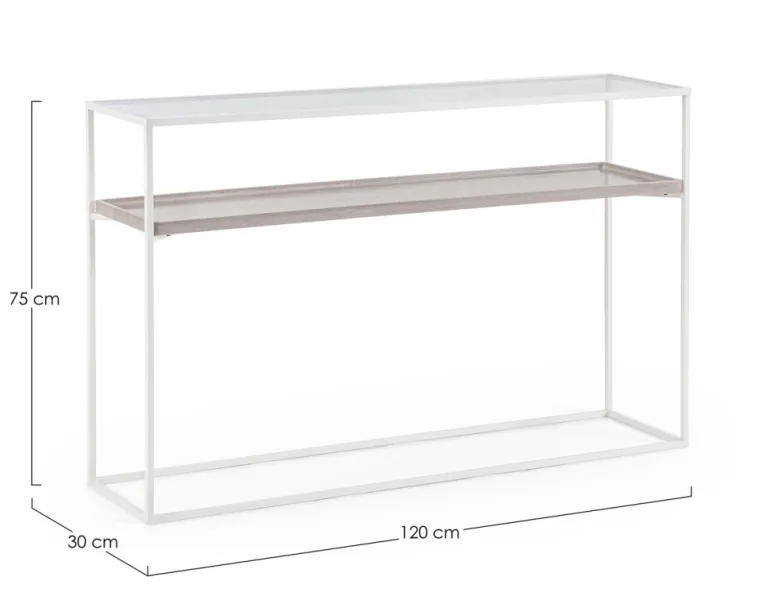 CONSOLLE IN VETRO - LAUREL