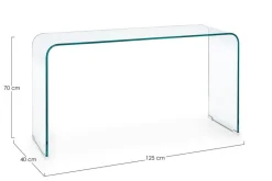 CONSOLLE IN VETRO 125X40 - IRIDE