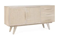CREDENZA 2 ANTE IN LEGNO - SAHANA