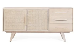 CREDENZA 2 ANTE IN LEGNO - SAHANA