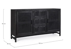 CREDENZA 2 ANTE IN LEGNO - WESTON