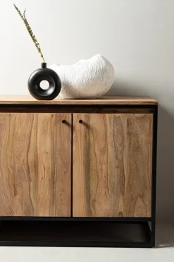 CREDENZA 4 ANTE IN LEGNO SHEESHAM - NARTAN