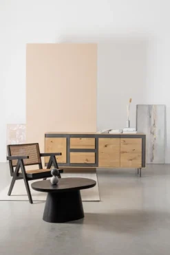 CREDENZA 3 CASSETTI IN LEGNO - STANWOOD