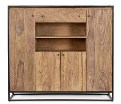 CREDENZA ALTA IN LEGNO SHEESHAM - NARTAN