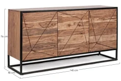 CREDENZA IN LEGNO 3 ANTE - EGON