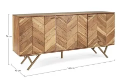 CREDENZA IN LEGNO 3 ANTE - RAIDA