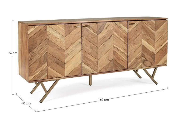CREDENZA IN LEGNO 3 ANTE - RAIDA