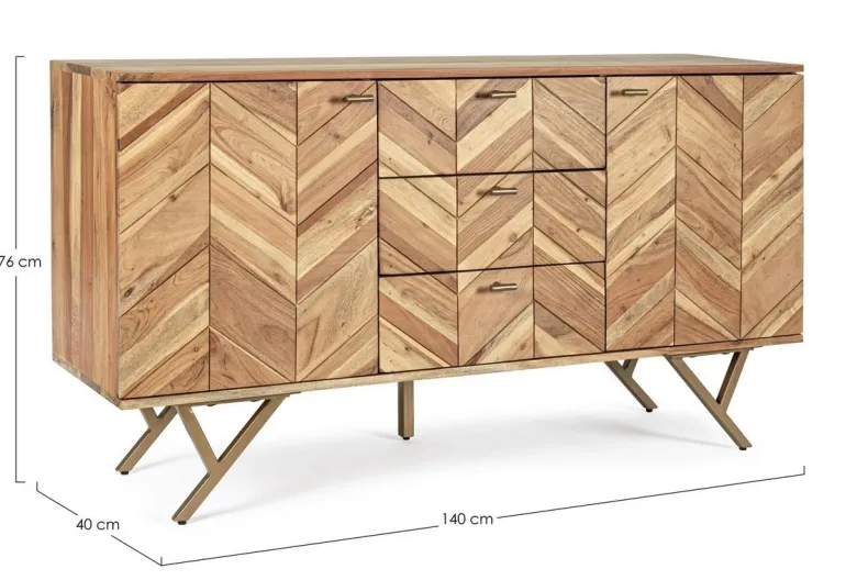 CREDENZA IN LEGNO 2 ANTE - RAIDA
