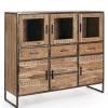 CREDENZA IN LEGNO 6 ANTE - ELMER