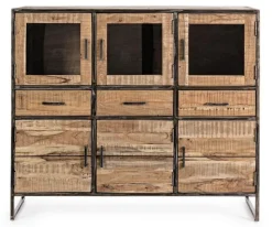CREDENZA IN LEGNO 6 ANTE - ELMER