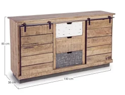 CREDENZA IN LEGNO - TUDOR