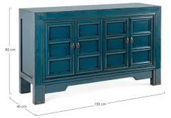 CREDENZA IN LEGNO BLU - JINAN