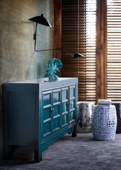 CREDENZA IN LEGNO BLU - JINAN