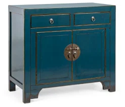 CREDENZA IN LEGNO BLU- JINAN