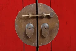 CREDENZA IN LEGNO ROSSO - JINAN