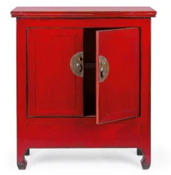 CREDENZA IN LEGNO ROSSO - JINAN