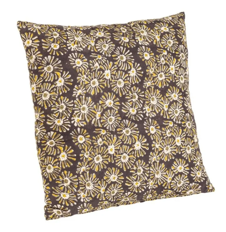 CUSCINO CALAIS NERO C-MARGHERITA 45X45