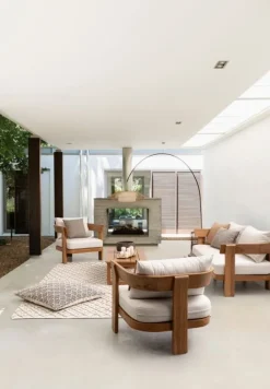 CUSCINO DHAWAN NERO-NATURALE 80X80