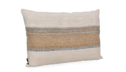 CUSCINO KARADA CREMA NATURALE BLU 60X40